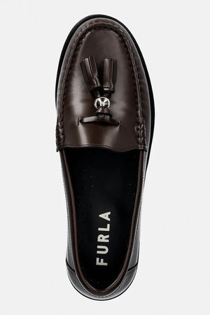 Deri Furla College Loafer Mokasen
