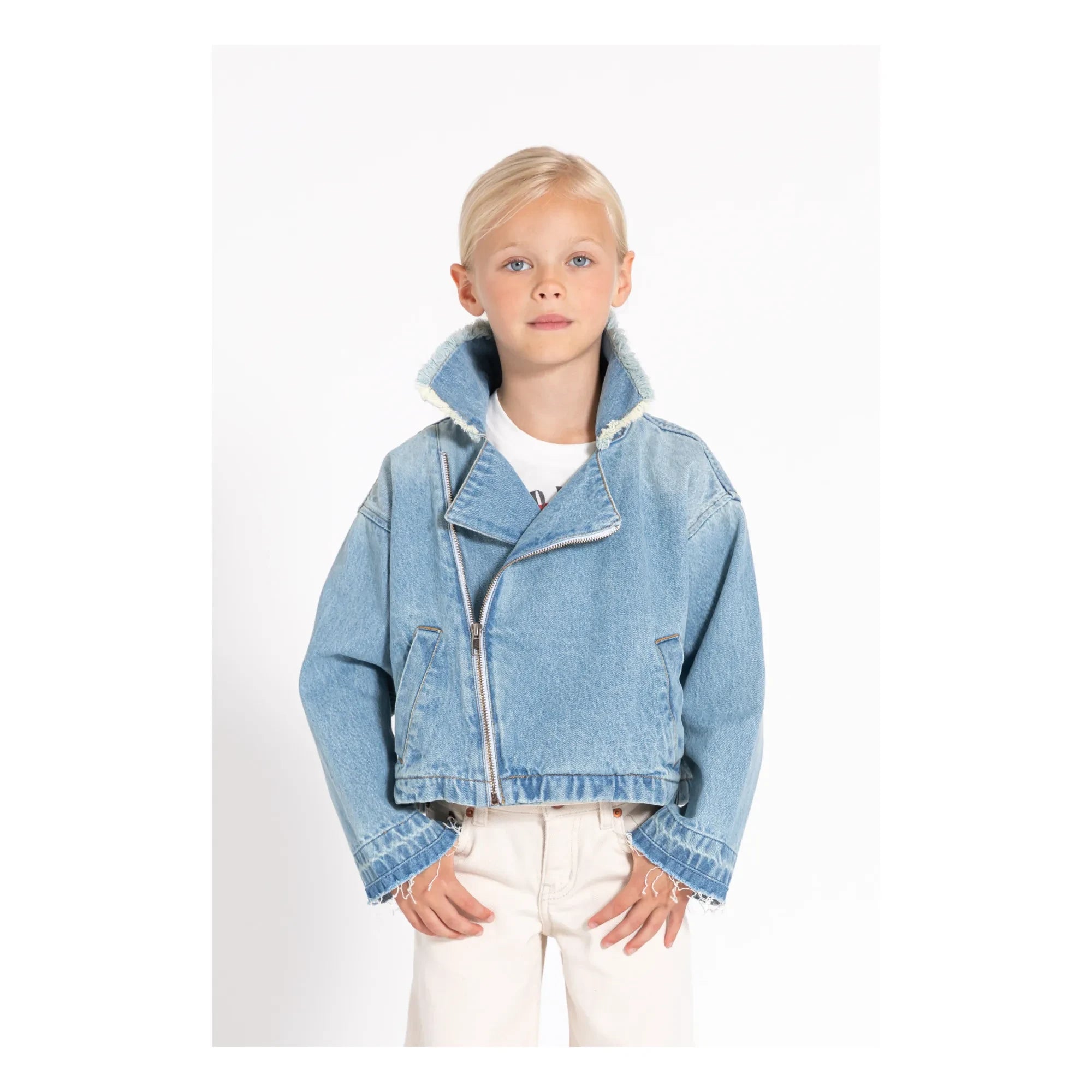 Finger in the nose - Flavy Jacke | Ausgeblichener Denim