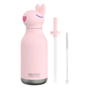 Asobu - Edelstahlflasche Rabbit | Hellrosa