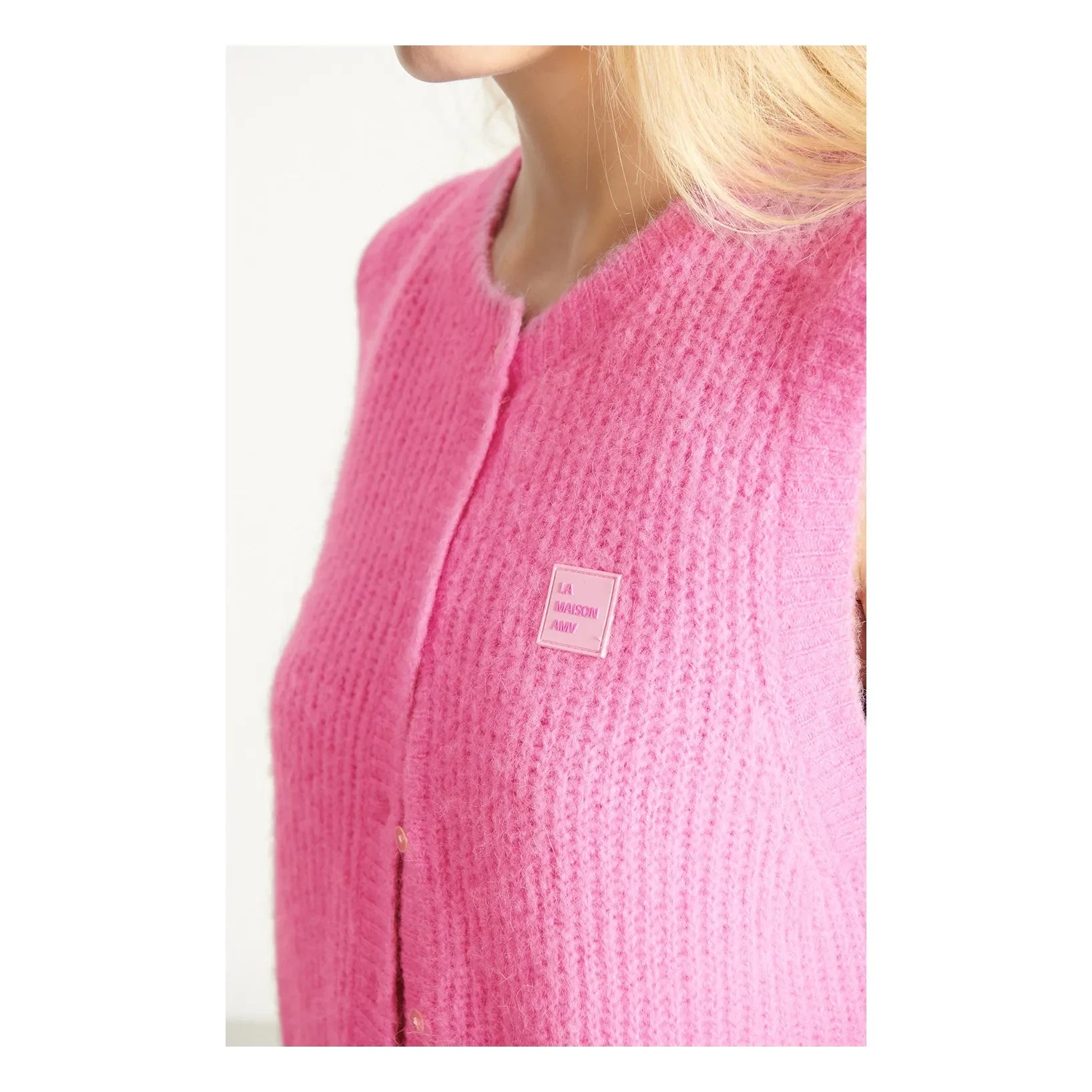American Vintage - East Alpaca Hırka | Şeker pembesi