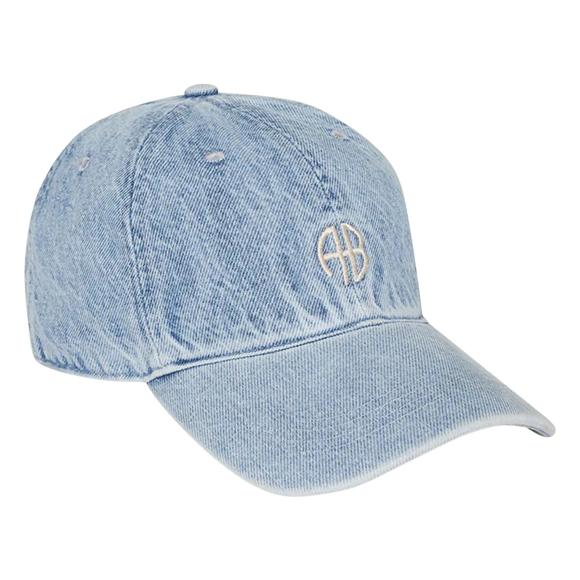 Anine Bing - Jeremy AB recycelte Faser Kappe | Denim gebleicht
