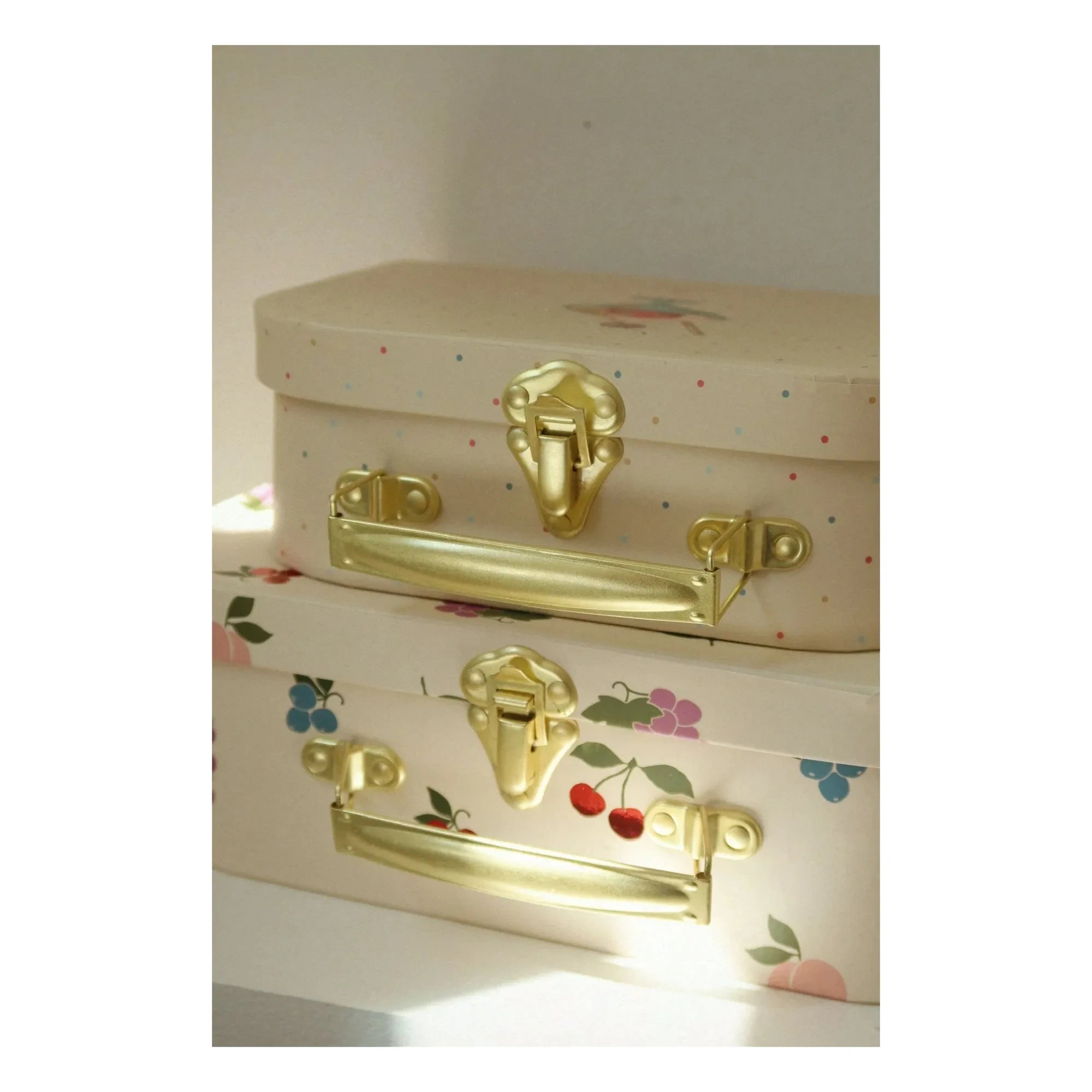 Konges Sløjd - Small storage boxes with fruit | Beige