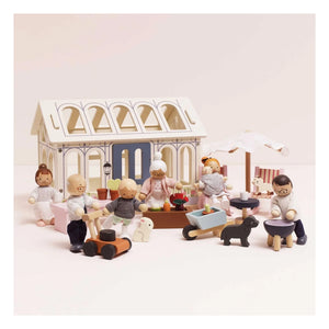 Le Toy Van - Bir bebek evi için veranda ve sebze bahçesi