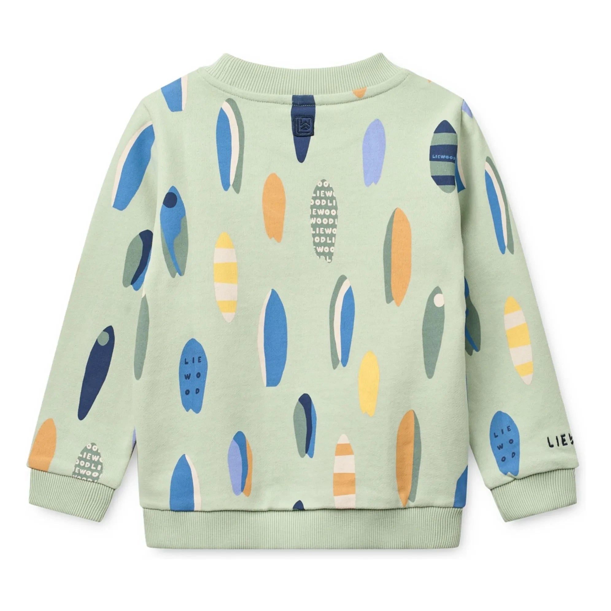 Liewood - Thora Surf organik pamuk sweatshirt | Badem yeşili