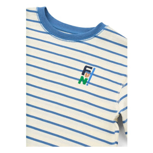 Liewood - Tyler Gestreiftes T-Shirt aus Bio-Baumwolle | Blau