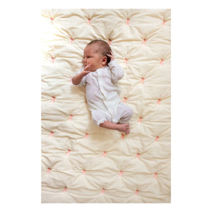 Cam Cam - Bow embroidered blanket | Pink