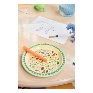 Rice - Fun Fair Melaminteller | Blau