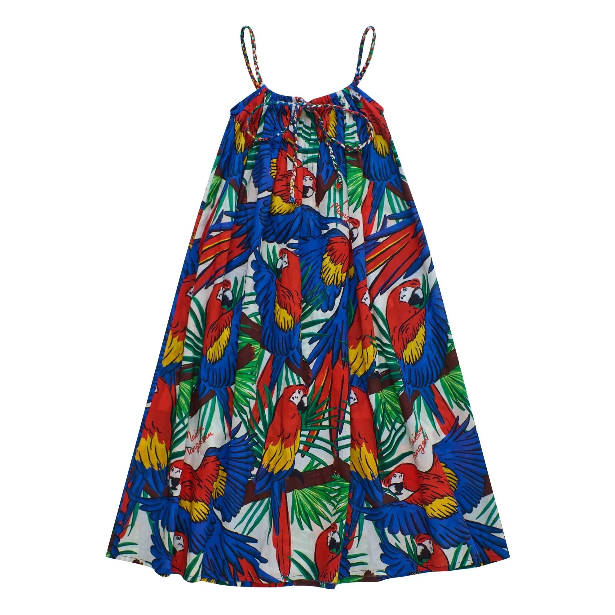 Maison Mangostan - Parrot Kleid | Blau