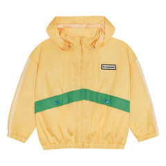 The Campamento - Color Block Recycled Fiber Windbreaker | Light Yellow