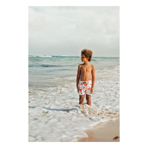 Pepita & Me - Crustacean Bath Shorts | Ecru