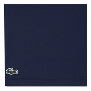 Lacoste - Contrast Collar Recycled Fiber Sports T-Shirt | Navy Blue