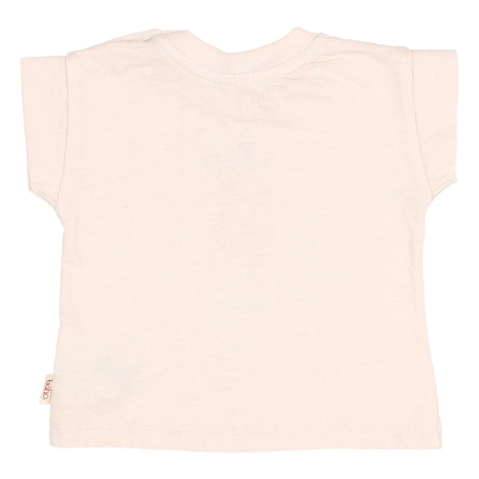 Búho - Strawberry Organic Cotton Baby T-Shirt | Pale Pink