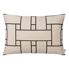 Ferm Living - Lattice Offset Pillow Cover | Dirty White