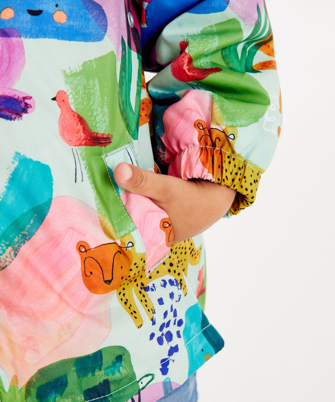 Next - Neşeli Sürdürülebilir Kız Çocuk Kışlık Ceket ve Yağmurluğu - 1.5-2 Yaş-Dinossi