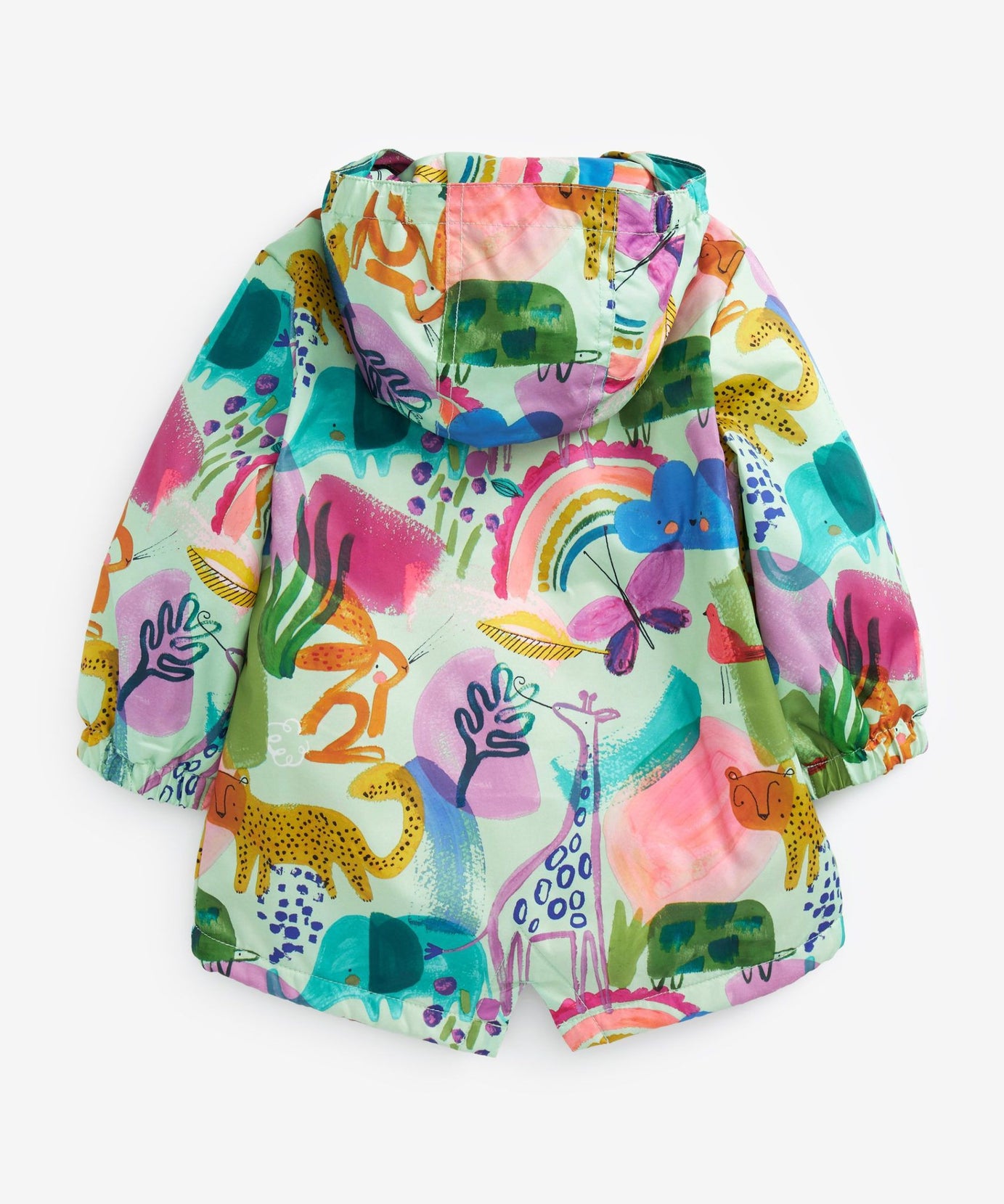 Next - Neşeli Sürdürülebilir Kız Çocuk Kışlık Ceket ve Yağmurluğu - 2-3 Yaş-Dinossi