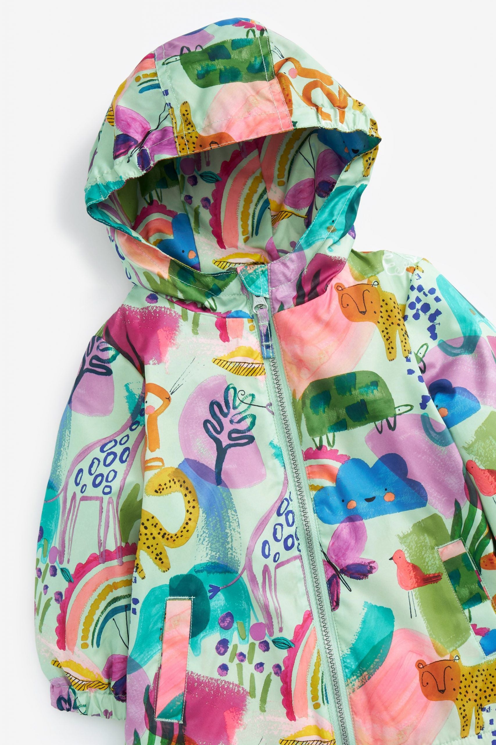 Next - Neşeli Sürdürülebilir Kız Çocuk Kışlık Ceket ve Yağmurluğu - 6-7 Yaş-Dinossi