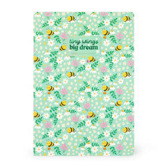 Legami - Exercise Kitap - A4 Defter - 4 mm Squared - Bee Çiçekler