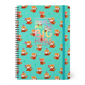 Legami - A4 Lined Defter ile Illustrated Hard Kılıf - Red Panda - Spiral-Bound