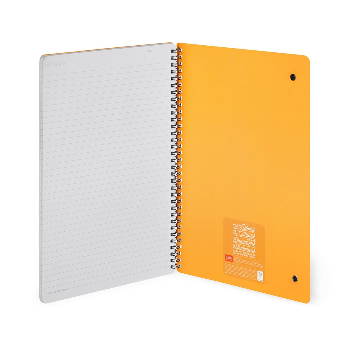 Legami - A4 Lined Defter ile Illustrated Hard Kılıf - Red Panda - Spiral-Bound