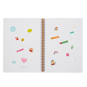 Legami - A4 Lined Defter ile Illustrated Hard Kılıf - Red Panda - Spiral-Bound