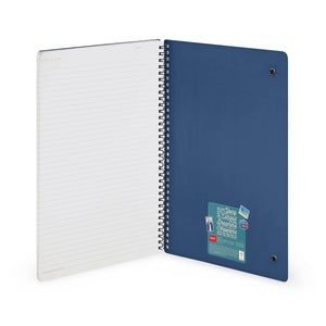 Legami - A4 Lined Defter ile Illustrated Hard Kılıf - Seyahat Stickers - Spiral-Bound