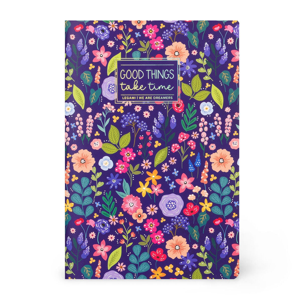 Legami - A5 Lined Defter ile Illustrated Hard Kılıf - Çiçekler