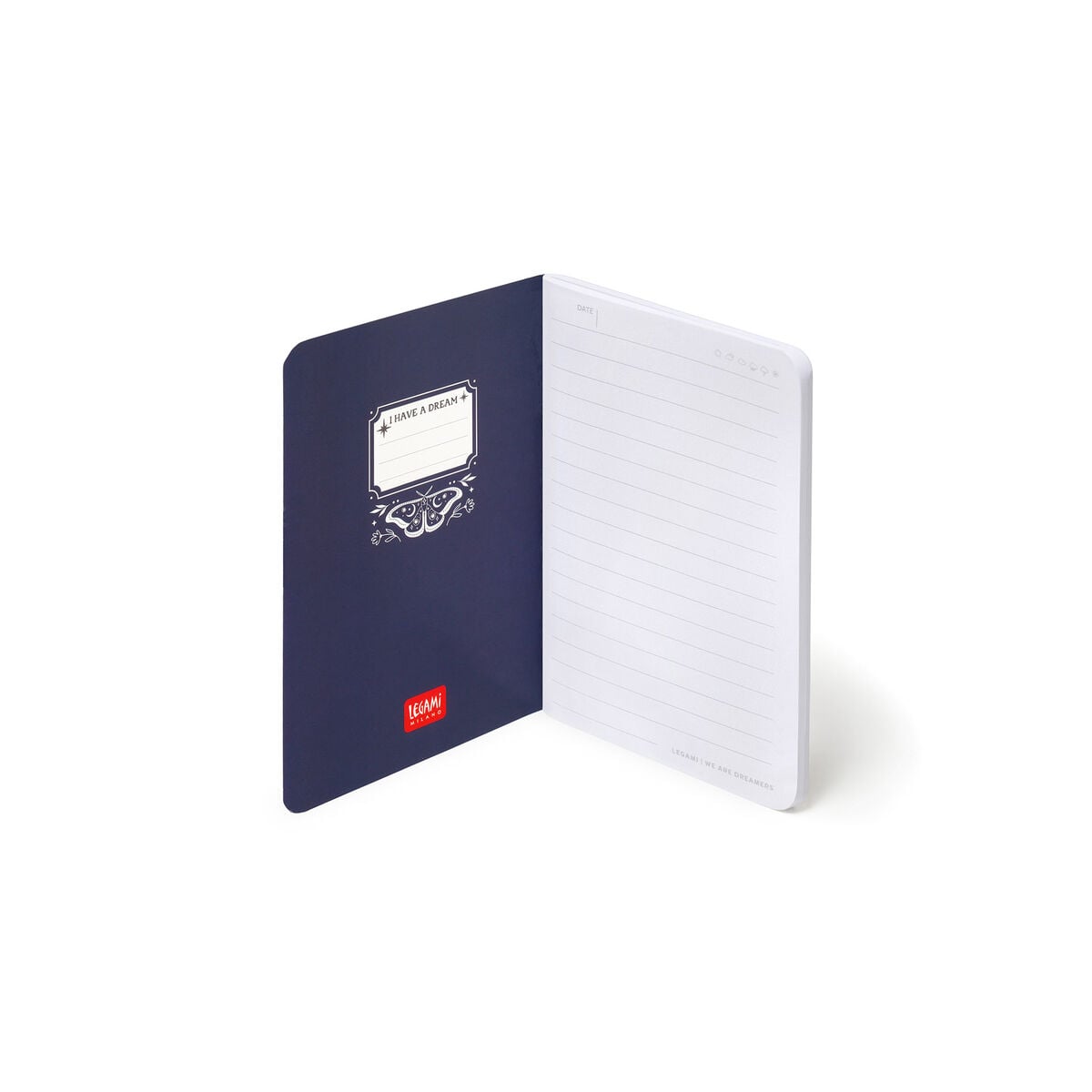 Legami - A6 Lined Defter ile Illustrated Hard Kılıf - Moth