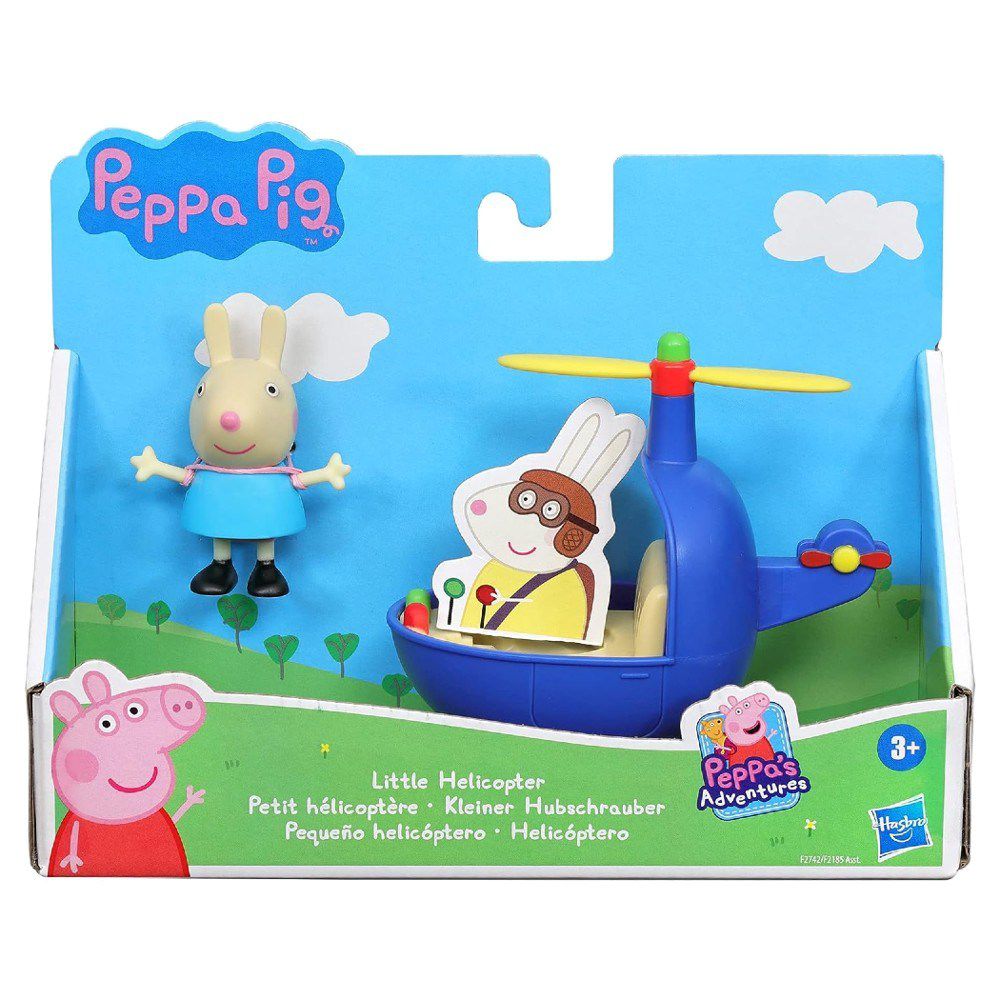 Peppa Pig - Tekli Figür ve Araç Minik Helikopter Oyuncak Seti-Dinossi