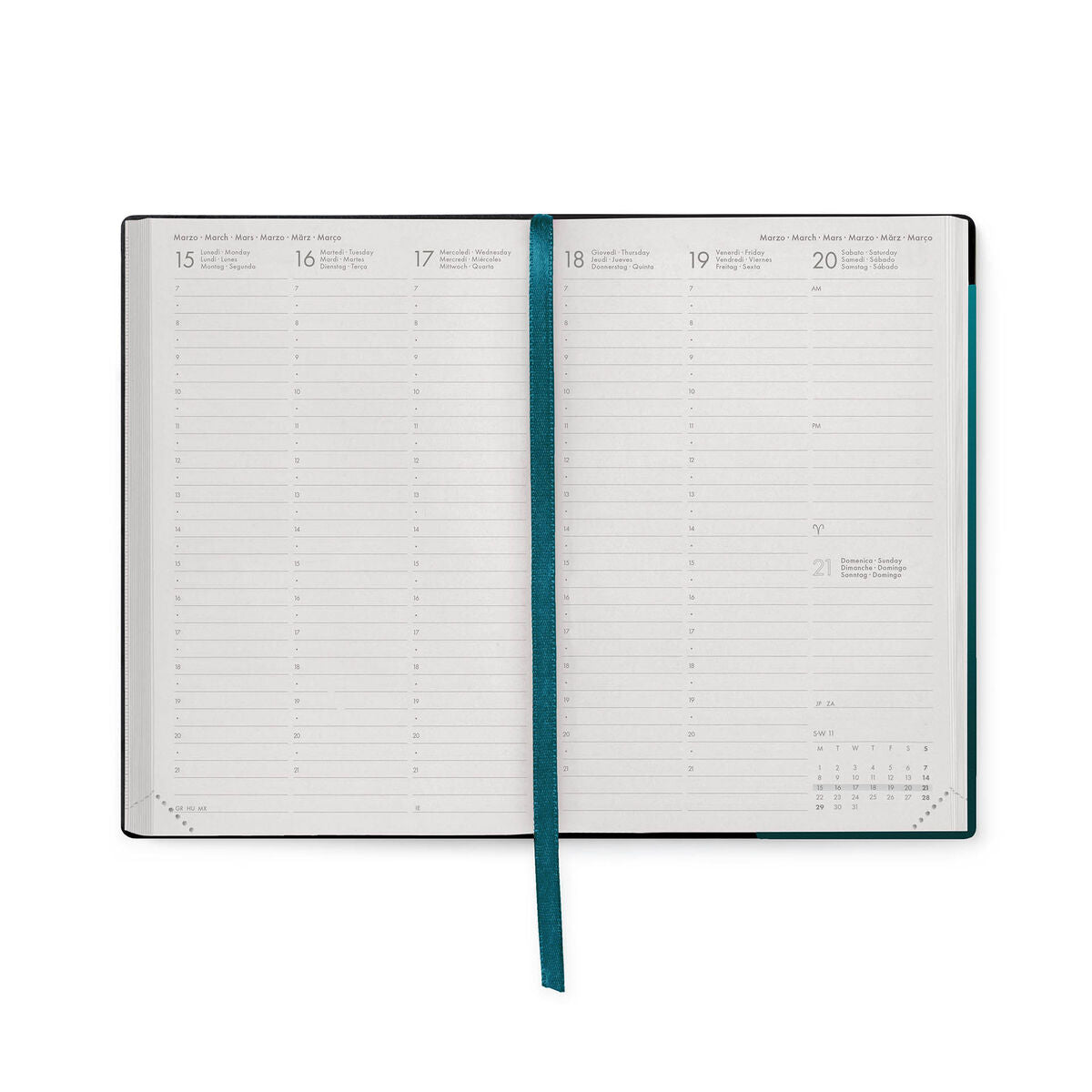Legami - 12-Month Medium Weekly Günlük 2027 - Deep Teal
