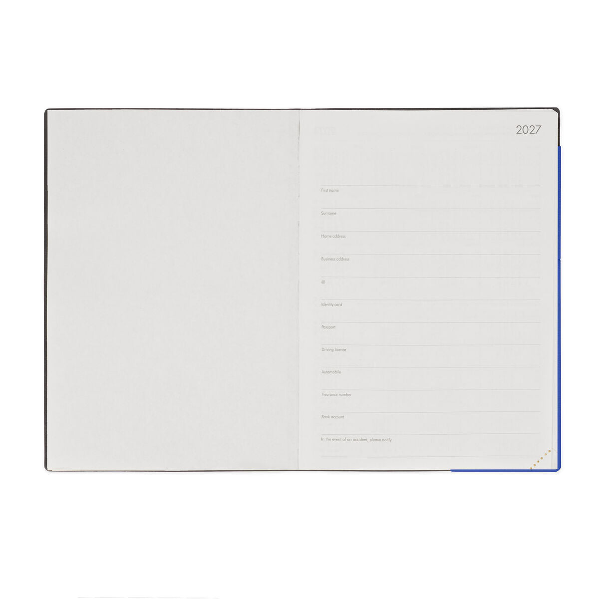 Legami - 12-Month Büyük Daily Günlük 2027 - Eclectic Blue