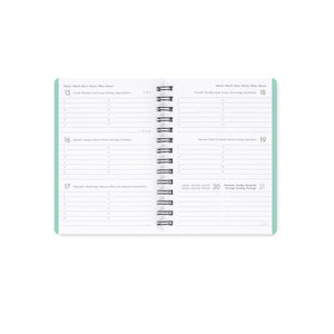 Legami - 12-Month Weekly Günlük - Küçük Spiral-Bound 2027 - Bee