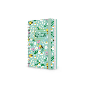 Legami - 12-Month Weekly Günlük - Küçük Spiral-Bound 2027 - Bee