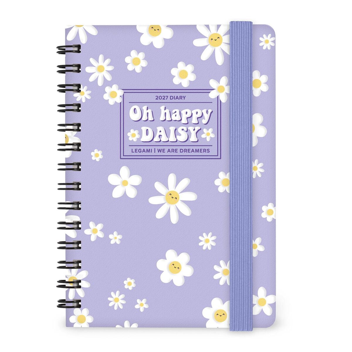Legami - 12-Month Weekly Günlük - Küçük Spiral-Bound 2027 - Daisy