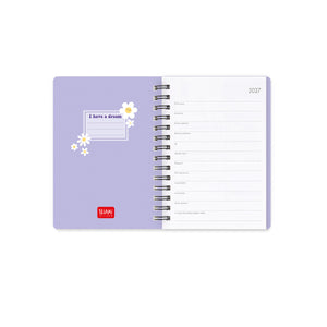 Legami - 12-Month Weekly Günlük - Küçük Spiral-Bound 2027 - Daisy
