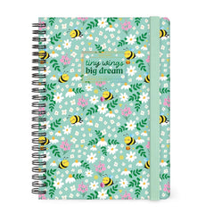 Legami - 12-Month Büyük Spiral-Bound Weekly Günlük 2027 - Bee