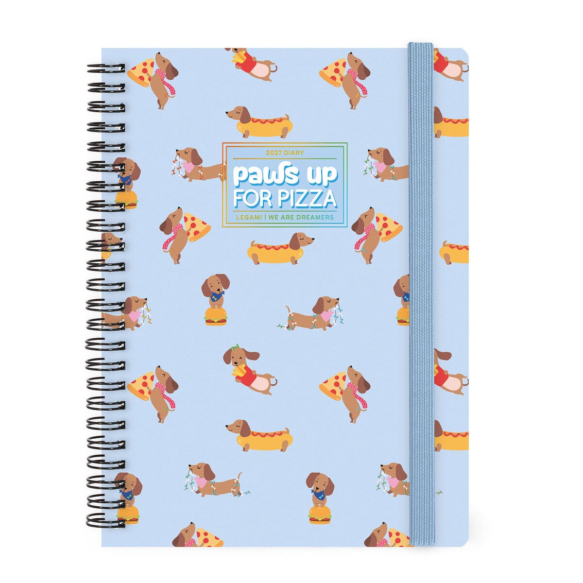 Legami - 12-Month Büyük Spiral-Bound Weekly Günlük 2027 - Dachsund
