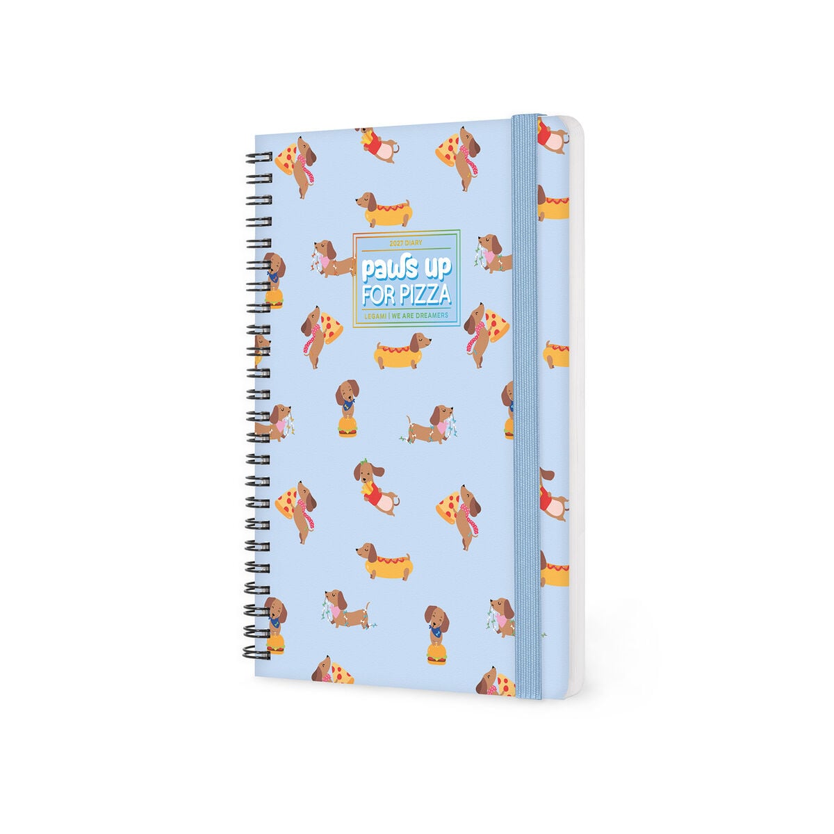 Legami - 12-Month Büyük Spiral-Bound Weekly Günlük 2027 - Dachsund