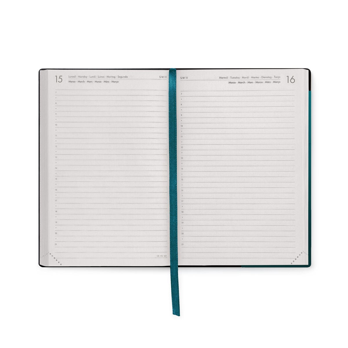 Legami - 16-Month Medium Daily Günlük 2026/2027 - Deep Teal