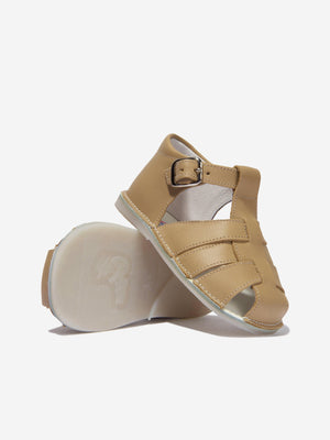 Andanines Baby Buckle Strap Sandals in Brown