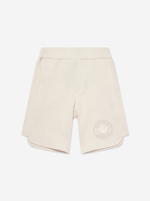 Emporio Armani Boys Logo Shorts in Beige