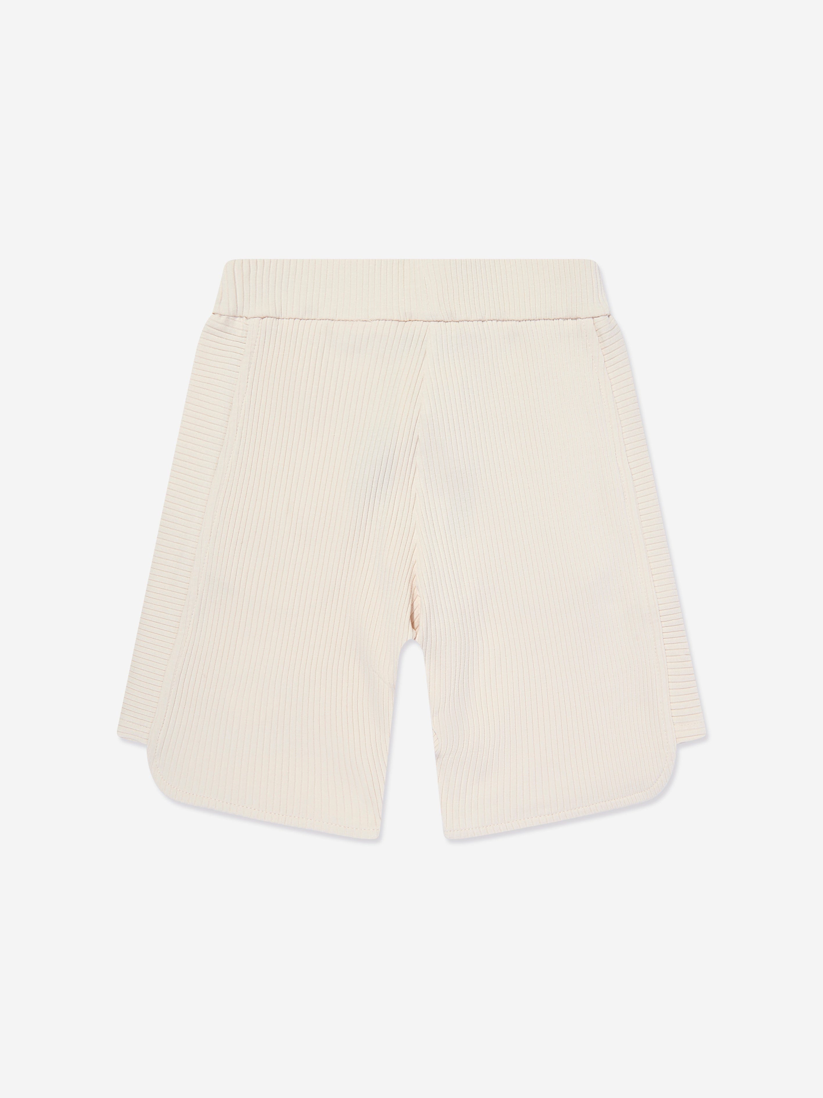 Emporio Armani Boys Logo Shorts in Beige