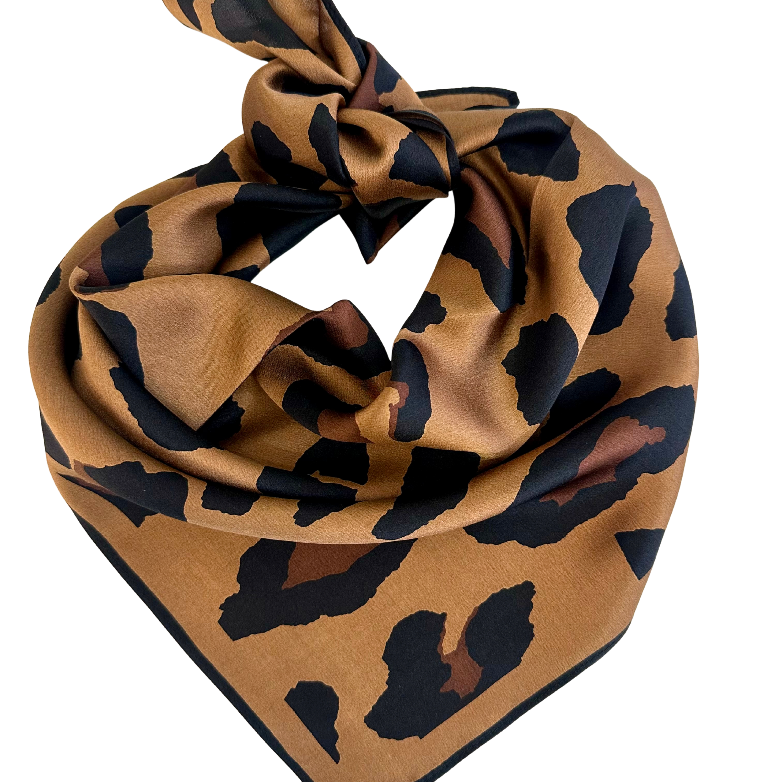 Baveal - Ambre Noir %100 Dut İpeği Şal 65 cm