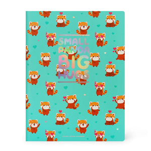 Legami - B5 Lined Defter ile Illustrated Hard Kılıf - Red Panda