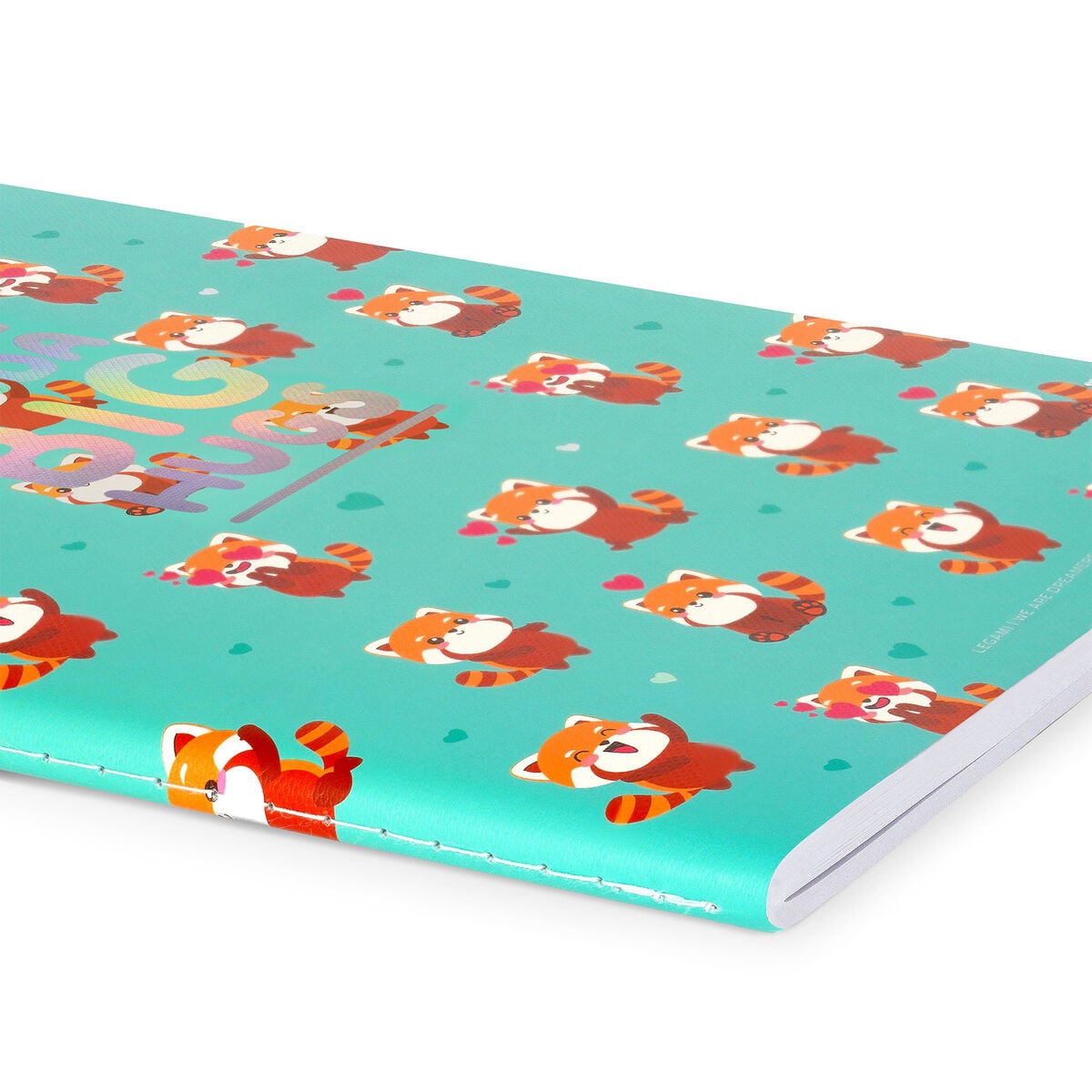 Legami - B5 Lined Defter ile Illustrated Hard Kılıf - Red Panda
