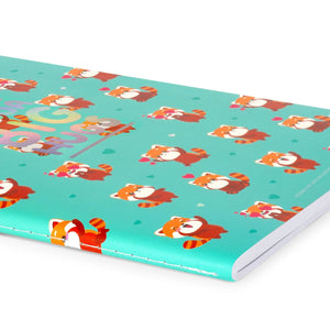 Legami - B5 Lined Defter ile Illustrated Hard Kılıf - Red Panda