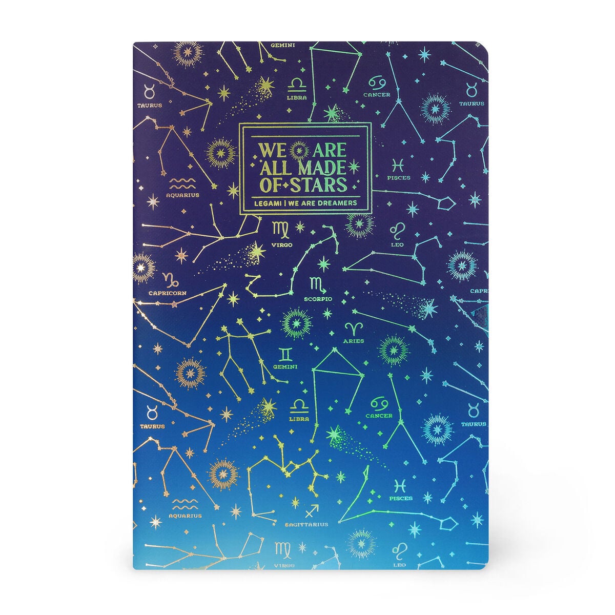 Legami - B5 Lined Defter ile Illustrated Hard Kılıf - Stars