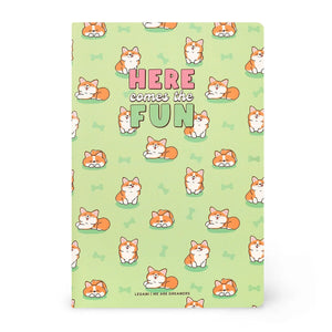 Legami - B5 Lined Defter ile Illustrated Hard Kılıf - Corgi