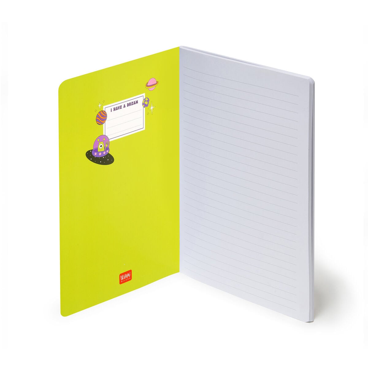 Legami - B5 Lined Defter ile Illustrated Hard Kılıf - Uzay