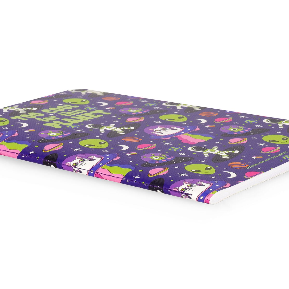 Legami - B5 Lined Defter ile Illustrated Hard Kılıf - Uzay
