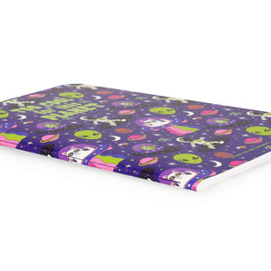 Legami - B5 Lined Defter ile Illustrated Hard Kılıf - Uzay